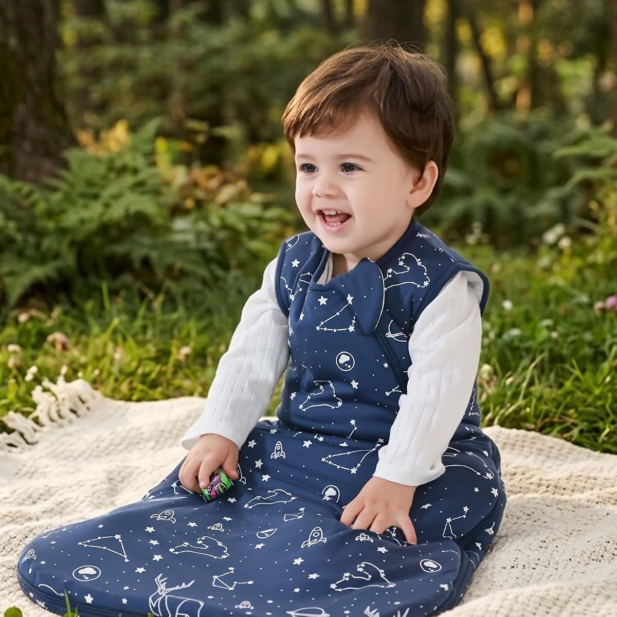 Baby Sleep Sack | Mosebears Unisex Rayon Bamboo Wearable Blanket with 2-Way Zipper