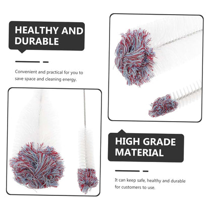 ABOOFAN 2-Piece Bottle Cleaning Brush Set with Wooden Handle