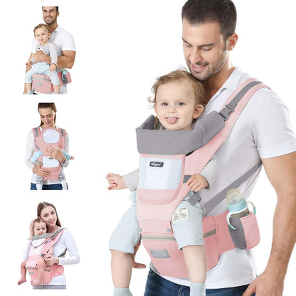 Ocanoiy Baby Carrier with Hip Seat for Toddlers and Newborns