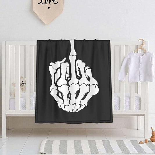XFYJRKL Fuck You Middle Finger Baby Blanket Soft Baby Swaddle Blanket for Boys Girls, Newborn Receiving Blankets 30x40