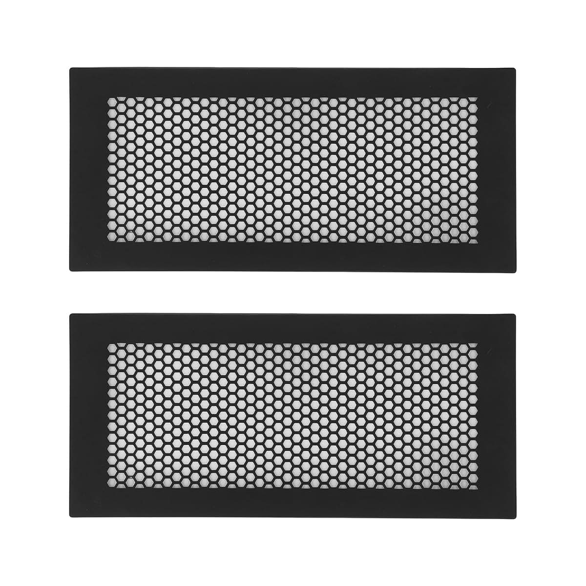 BabyOneStop 2-Pack Silicone Baby Proof Vent Covers for 4x12in Vents, Black