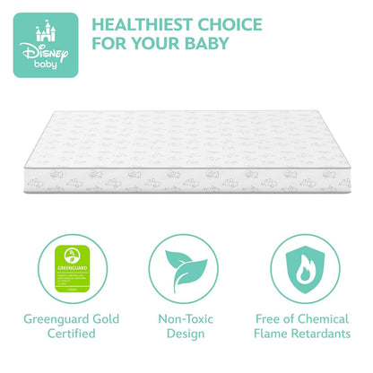 Delta Children Disney Winnie the Pooh Crib & Toddler Mattress, Dual-Sided Waterproof