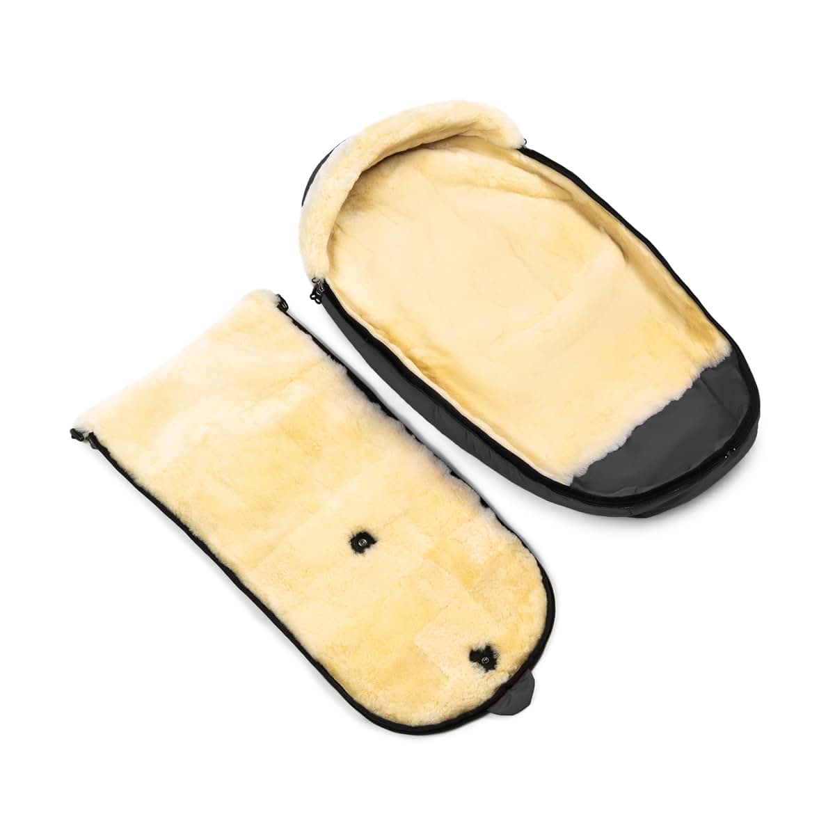 Werner Christ Baby Sheepskin Footmuff Ladis In Stone Grey For Travel Buggies (photo 3)