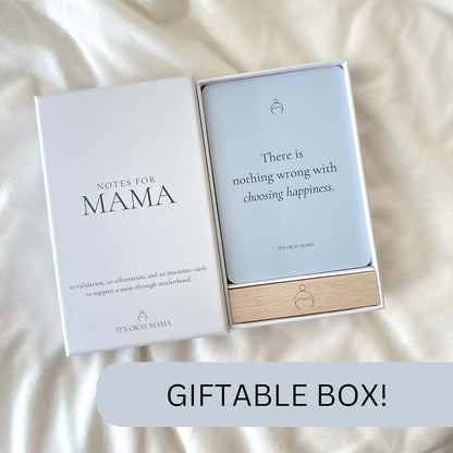 It's Okay Mama Affirmation Card Set for Postpartum Mom Gift