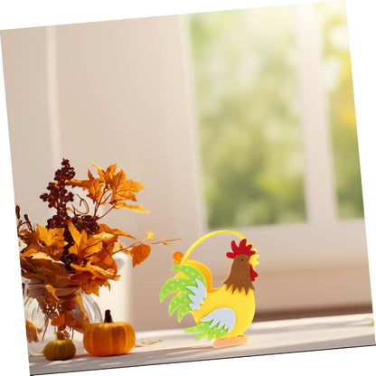 Milisten Easter Baskets Non-woven Chicken Egg Basket