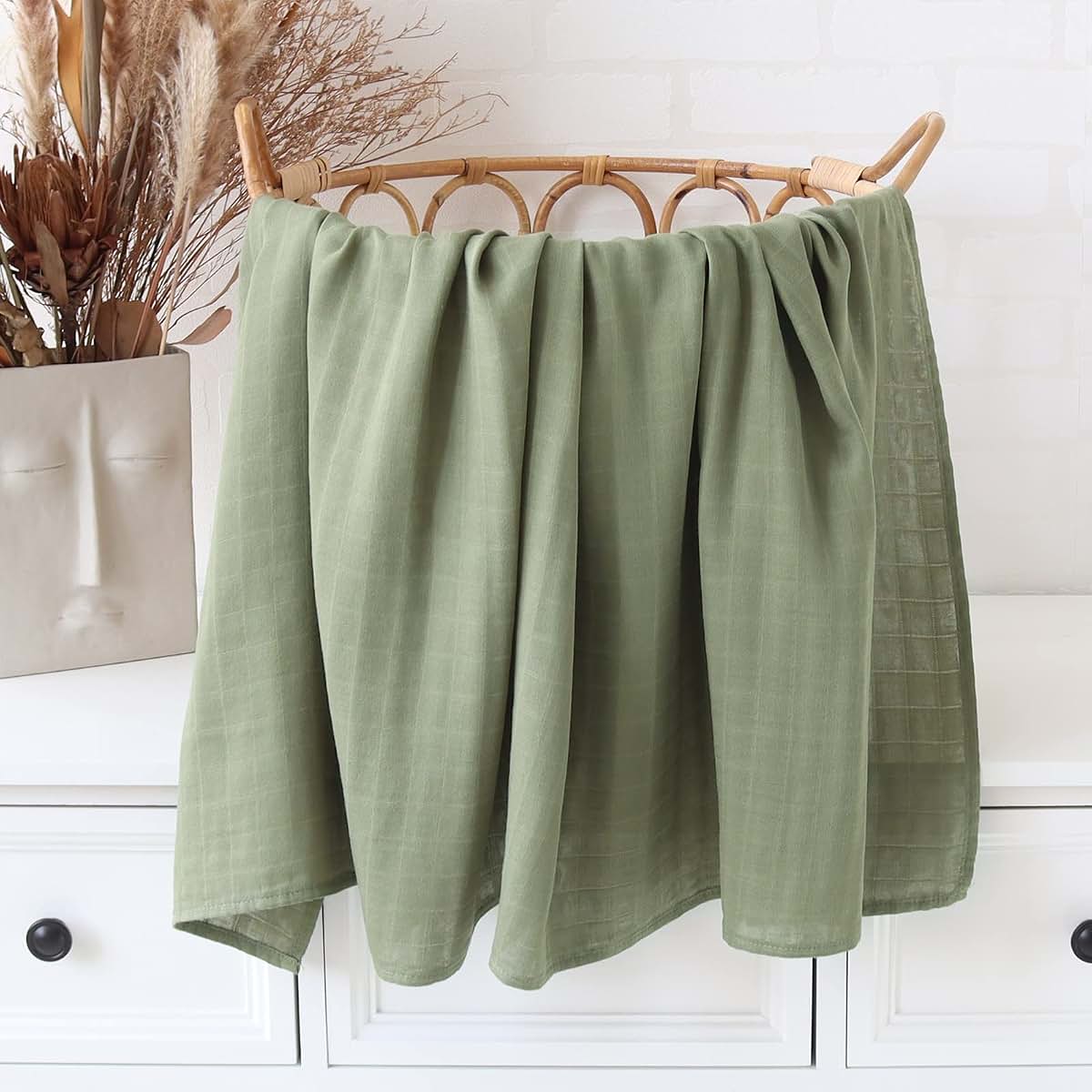 Muslin Swaddle Blanket for Baby | Woodland Receiving Wrap