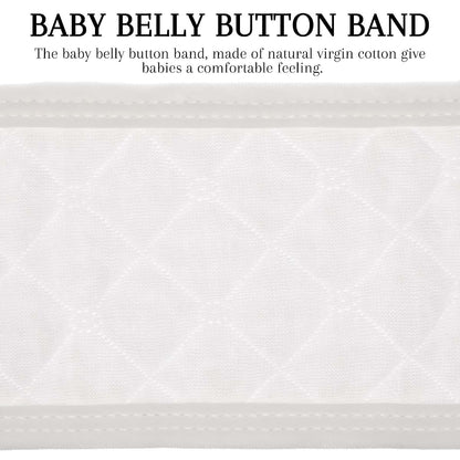 Healeved 8 Pcs Baby Belly Button Band Cotton Umbilical Cord Belt for Newborn 0-12 Months