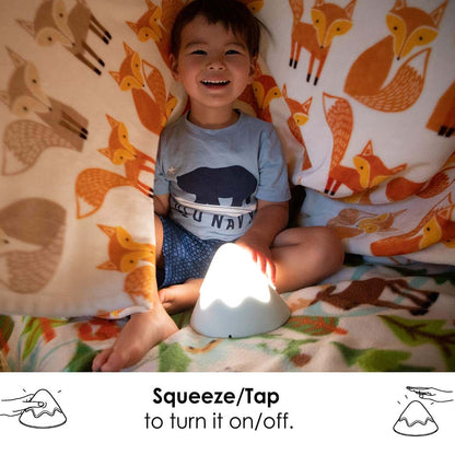 DesignNest Snow Mountain Night Light - Modern Home Decor & Nursery Lamp - Dimmable Soft Silicone, Tap Control (photo 2)