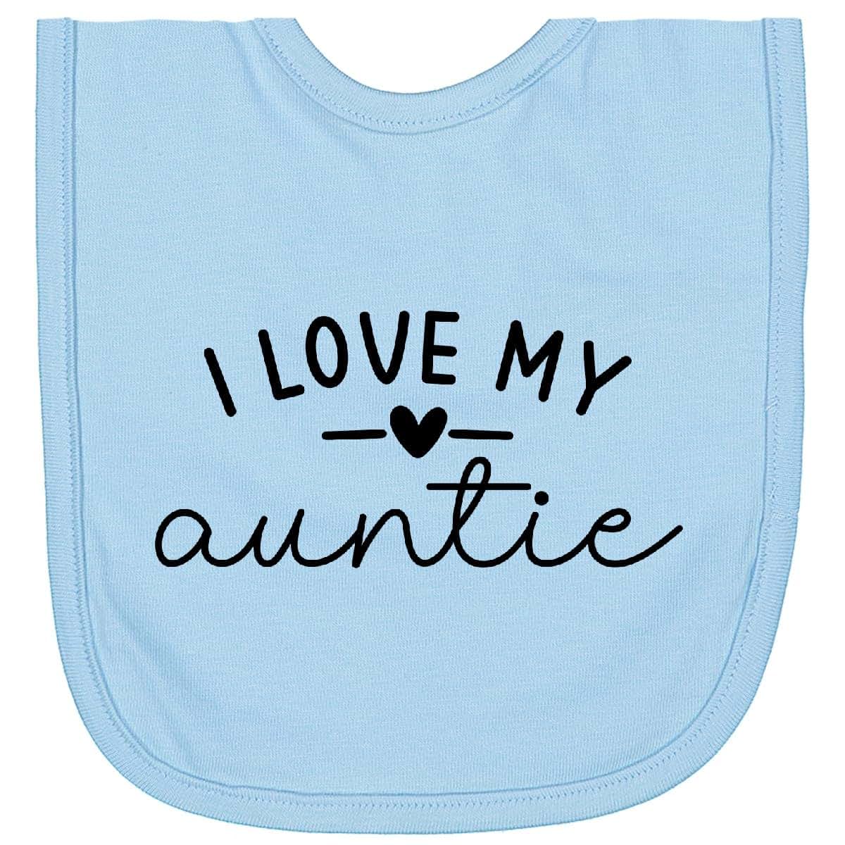 Inktastic I Love My Auntie Newborn Bib