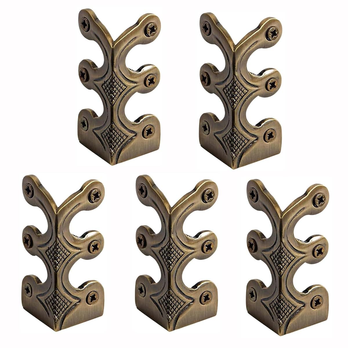 Skiffers Baseboard Corner Protectors Brass 5 Pack Bronze