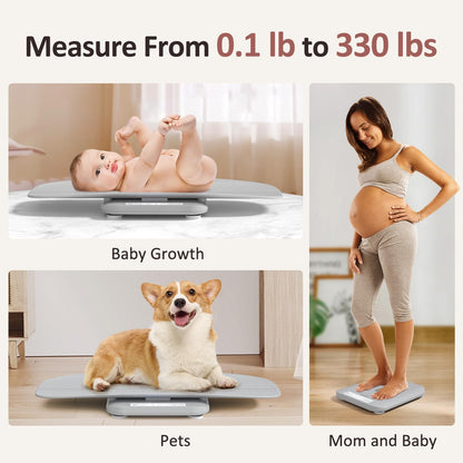 Baby Scale and Height Measuring Device with Hold Function