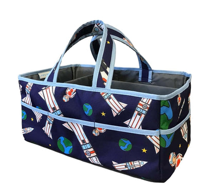 effe bebe Baby Diaper Caddy Organizer - Nursery Storage Bin for Boys and Girls - Car Traveling Organizer -Removable