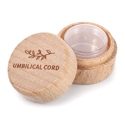 Lnidpd Lndip Minimalist Wooden Umbilical Cord Keepsake Memorial Tooth Storage Box