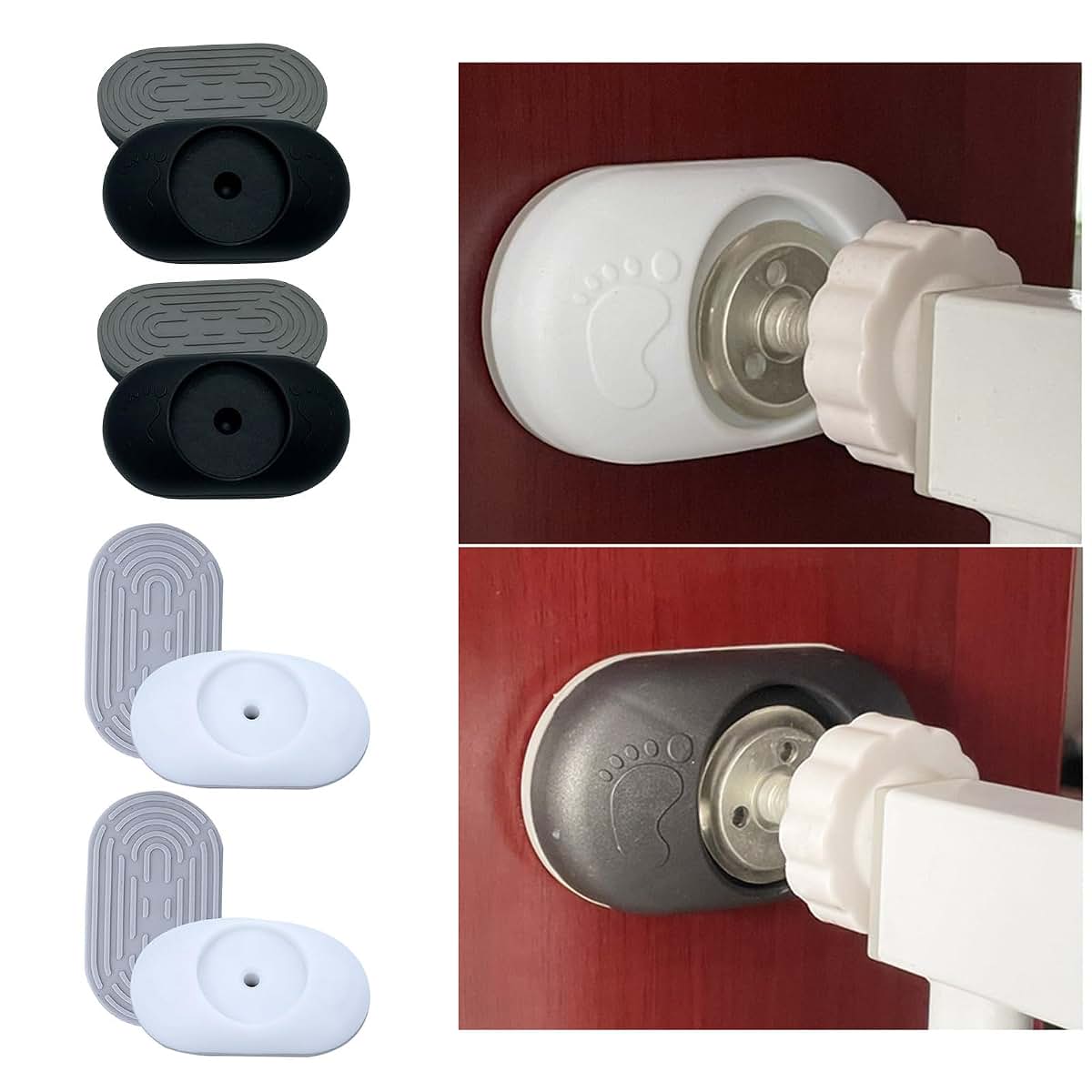 KMGDM Pack of 4Pcs Baby Gate Wall Protectors Infant Fence Guard (photo 2)