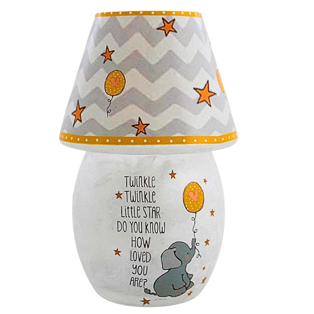 Stony Creek Moon & Stars Lit Votive W Shade Lighted Glass Accent Ske9226sccl Twinkle New Baby Gift Nursery 5.50In (1Pc) (photo 4)