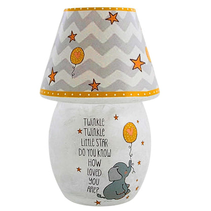 Stony Creek Moon & Stars Lit Votive W Shade Lighted Glass Accent Ske9226sccl Twinkle New Baby Gift Nursery 5.50In (1Pc) (photo 4)