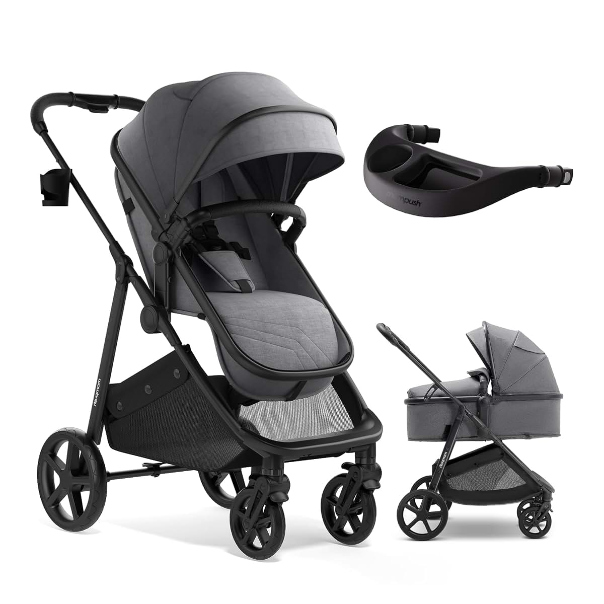 Mompush Wiz 2-in-1 Baby Stroller for Newborn to Toddler Use