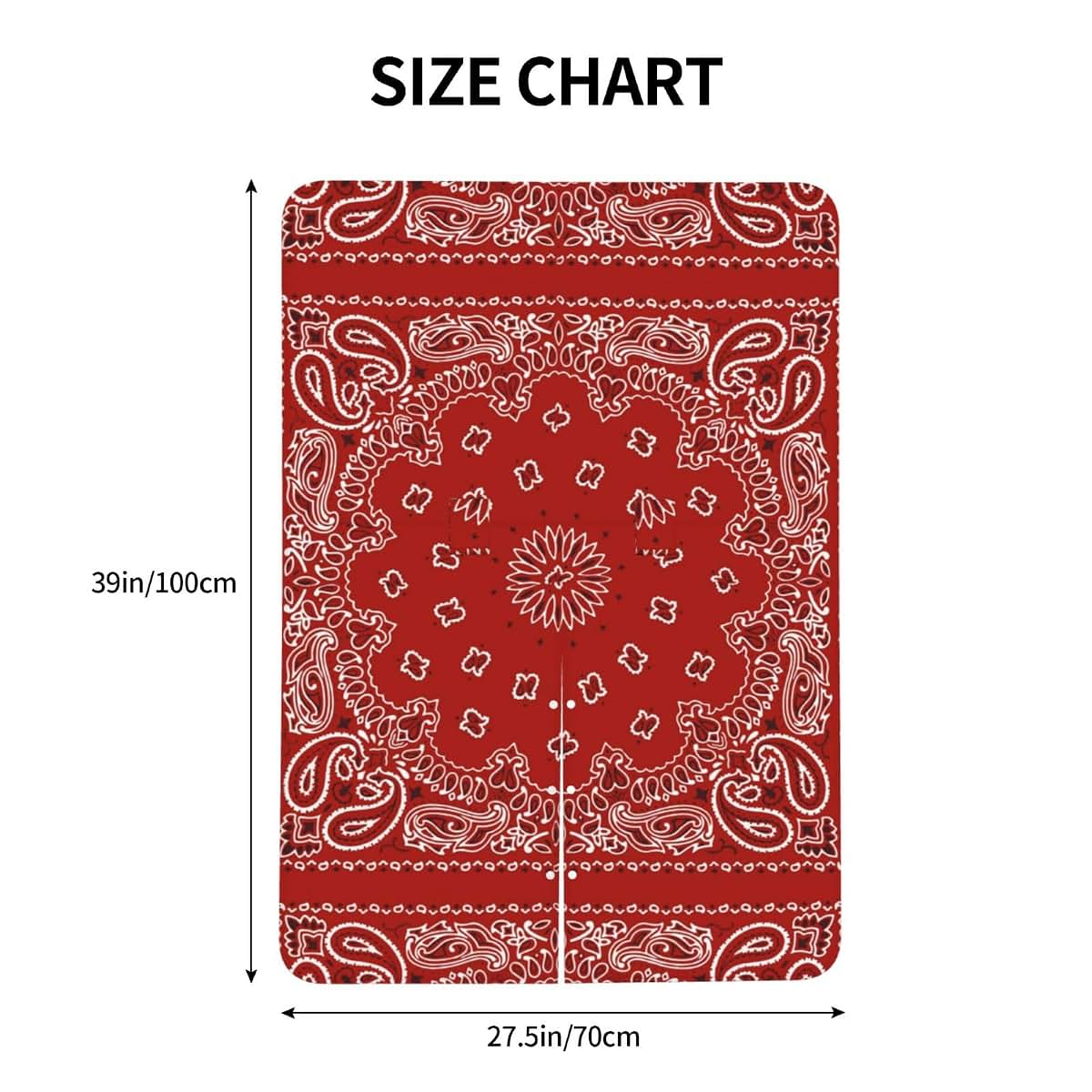 YonaJeik Red Bandana Pattern Baby Car Seat Canopy Cover Multi Use Shower Gift, Nursing Cover for Mom Nursing Covers (photo 4)