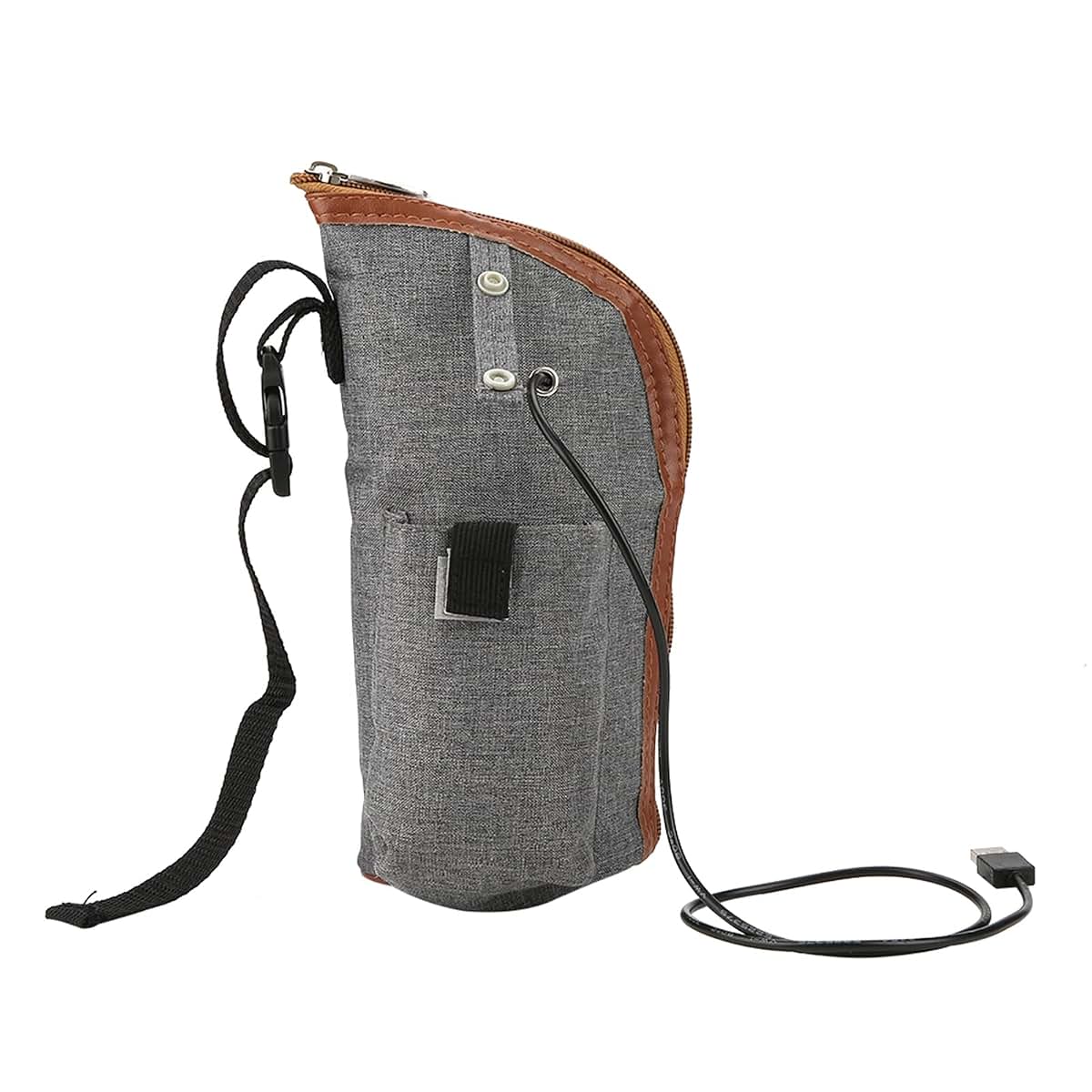 Milltrip USB Bottle Heated Cover - Portable Milk Warmer Bag with Heating (37-42°C), Fits Most Baby Bottles - Fast &