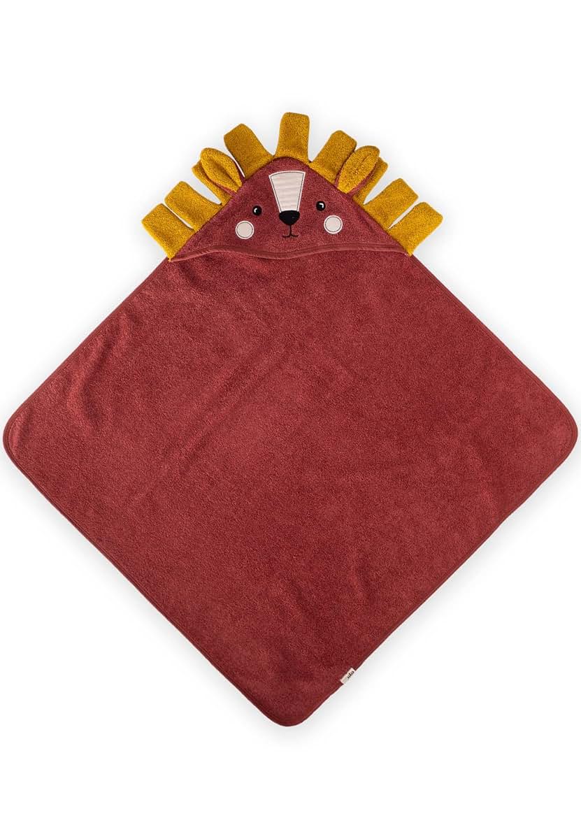 Cigit Concept Lion Figure Hooded Baby Towel, 100% Organic Cotton (photo 2)