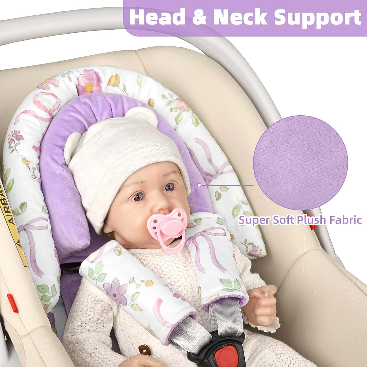 Swesen Infant Car Seat Insert And Strap Covers