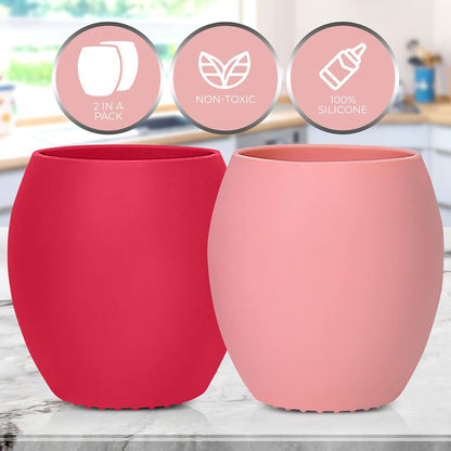 Sperric Silicone Mini Cups For Toddlers, 2 Pack