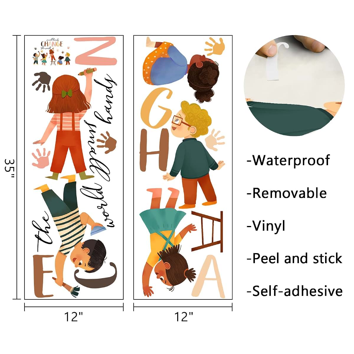 Mfault Small Hands Change The World Equality Peel And Stick Wall Decals