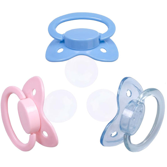 J&Or The Classic Original Adult Sized Pacifier Dummy - Three Color Pack