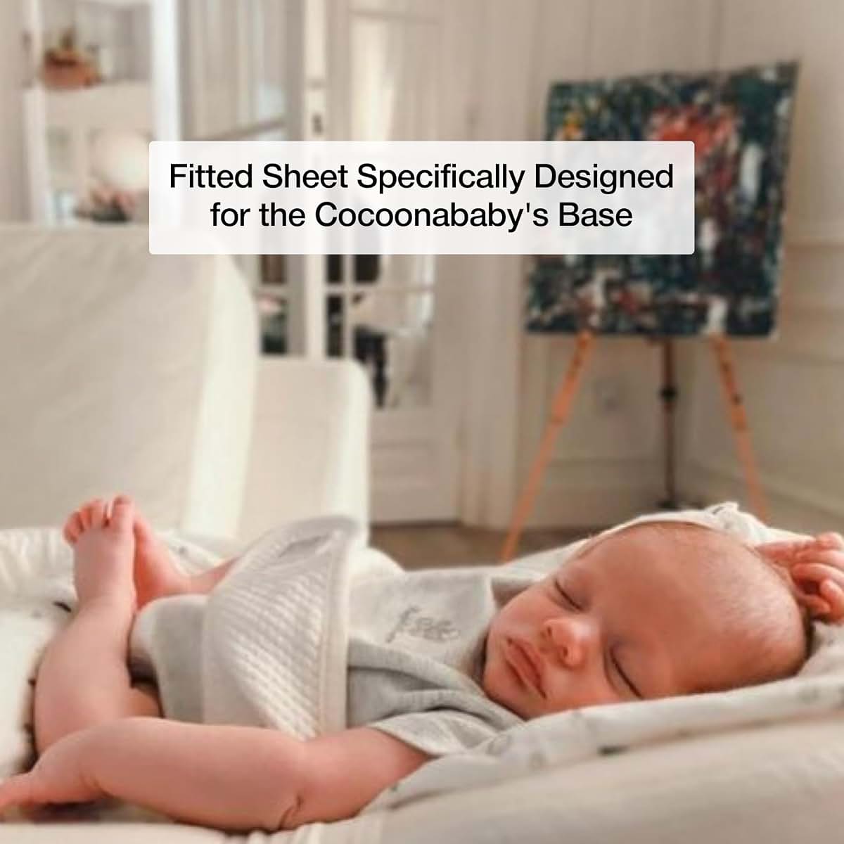 Cocoonababy Fleur De Coton Fitted Sheet White
