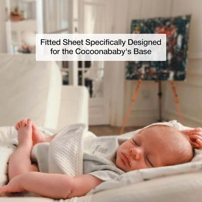 Cocoonababy Fleur De Coton Fitted Sheet White