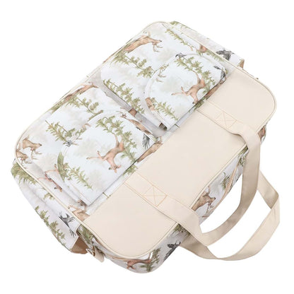 BAOK Nappy Changing Bags, Bump Diaper Bag Backpack for Mom and Dad (Forest Elk) (photo 4)