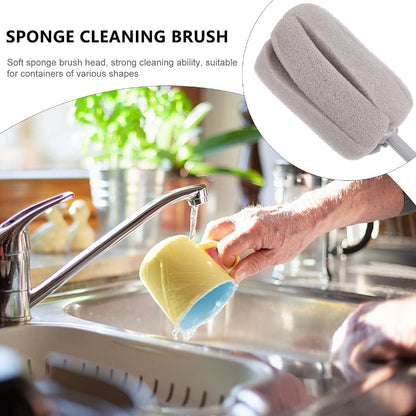 Hanabass 3-Piece Sponge Baby Bottle Brush Set With Long Handles (photo 3)