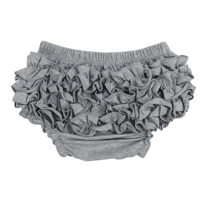 Wennikids Baby Girl Cotton Shorts Diaper Cover Bloomers Large Gray