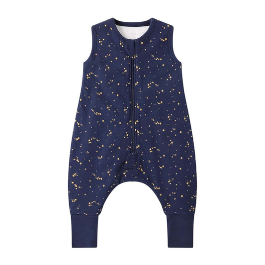 Owlivia 1.0 Tog 100% Organic Cotton Baby Sleeping Bag With Feet Toddler Sleep Sack Starry Sky 4 Years
