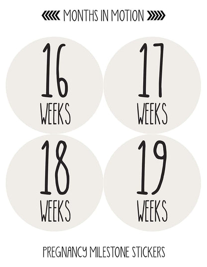 Months In Motion Pregnancy Growth Stickers, 36-Piece Set (photo 3)