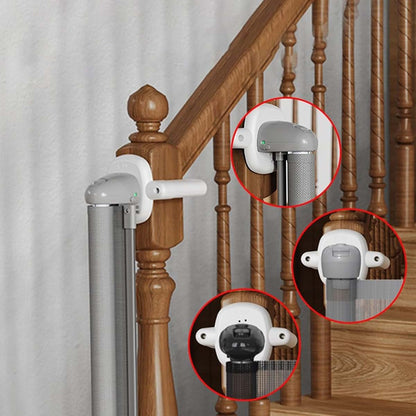 WAGHAVEN 2Pcs Baby Gate Banister Adapter Set for Stair Posts, ABS, White/Gray/Black