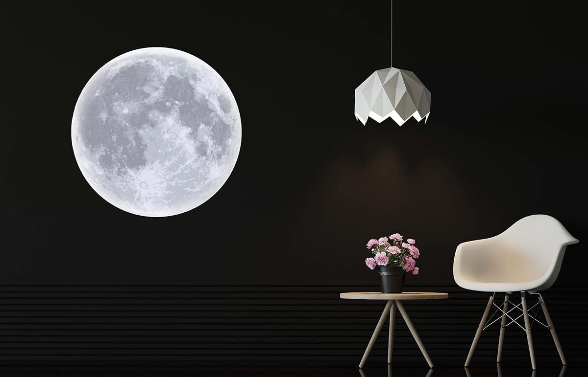 Decalzone Inc Moon Wall Decal For Nursery Room Decor (photo 3)