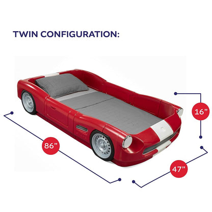 Step2 Roadster Toddler-to-Twin Bed, Convertible Race Car Frame