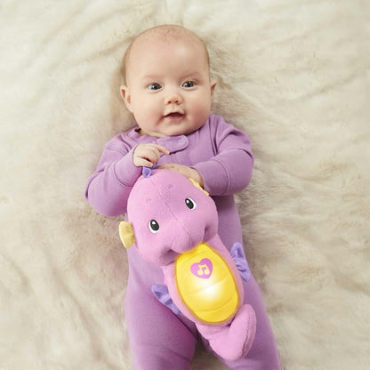Fisher-Price Pink Soothe & Glow Seahorse Musical Plush Toy