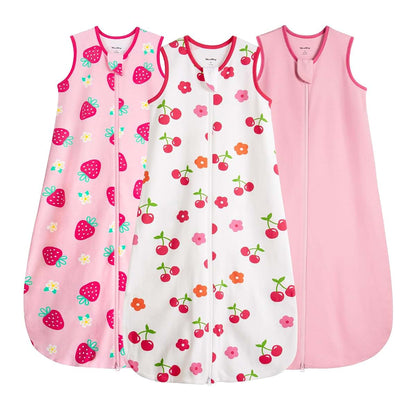 WarmWrap Baby Sleep Sack Set (6-12 Months) | 100% Cotton, 3 Pack