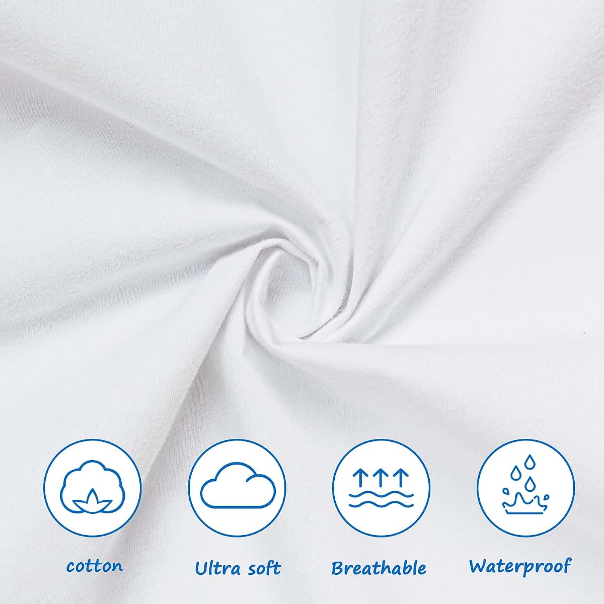 Waterproof Cotton Bassinet Mattress Protector Sheets