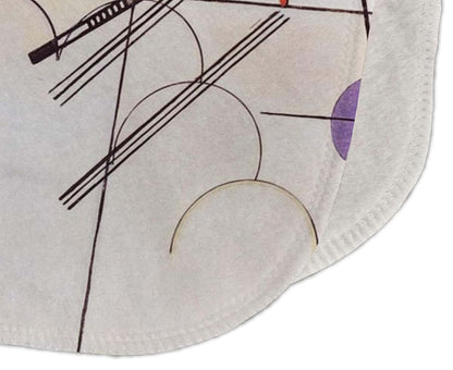 Baby Milano Kandinsky Composition 8 Burp Cloth In Fleece (photo 3)