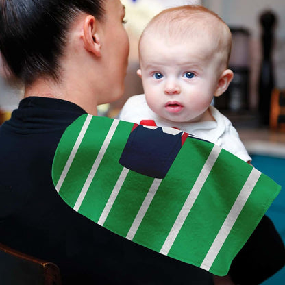 Baby Milano Personalized Football Jersey Burp Cloth - Fleece (photo 4)