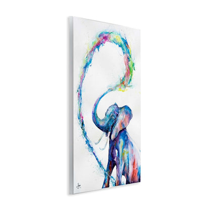 Stupell Industries Modern Rainbow Elephant Splash Wall Plaque Art 10 x 15 Inches