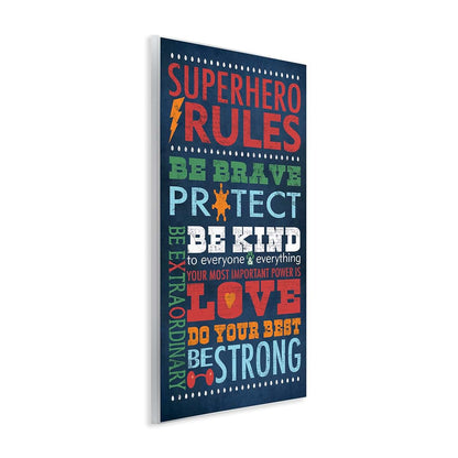 Stupell Industries Superhero Alphabet Comic Wall Plaque