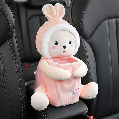 Erice 2-in-1 Car Trash Can And Tissue Box - Rabbit Design (photo 3)