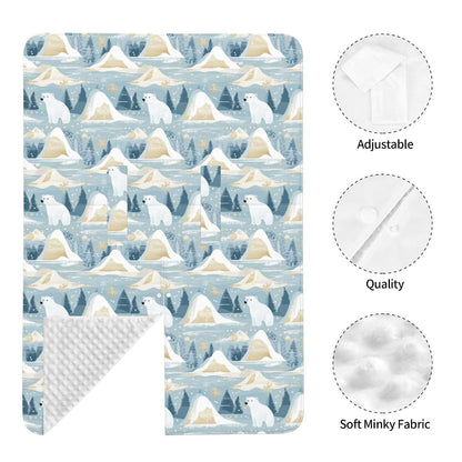 Muishi Polar Bear Baby Car Seat Canopy Nursing Cover
