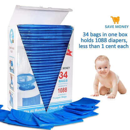 Disposable Trash Bags for Kitchen, Bath, and Nursery