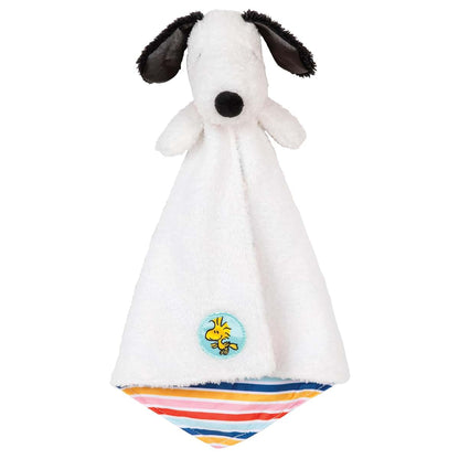 Kids Preferred Peanuts Snoopy Baby Blanket - Ultra Soft, Striped Details, Snoopy Lovey, Satin Accents, Ages 0 Months