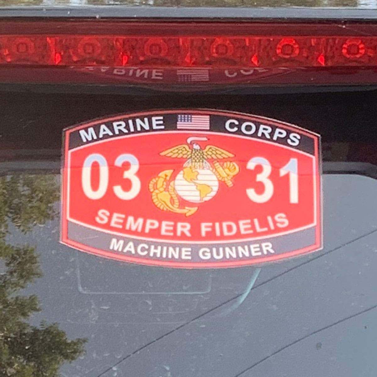 PatchOps Marine Corps MOS Wall and Car Decal, Removable Vinyl